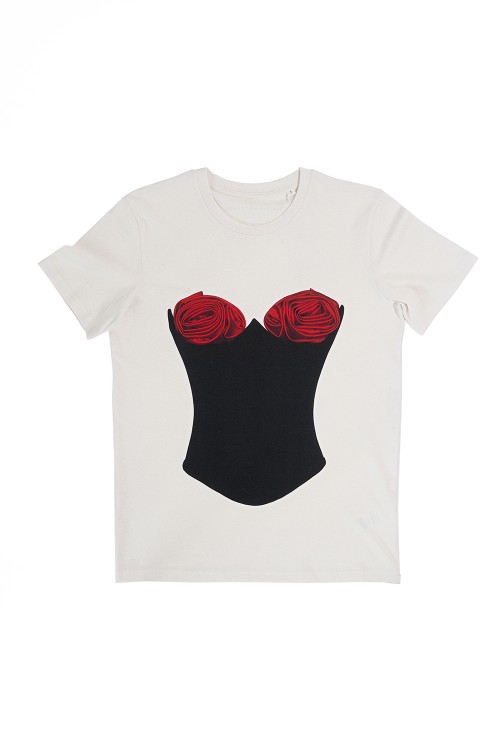 Marilyn corset t-shirt - black